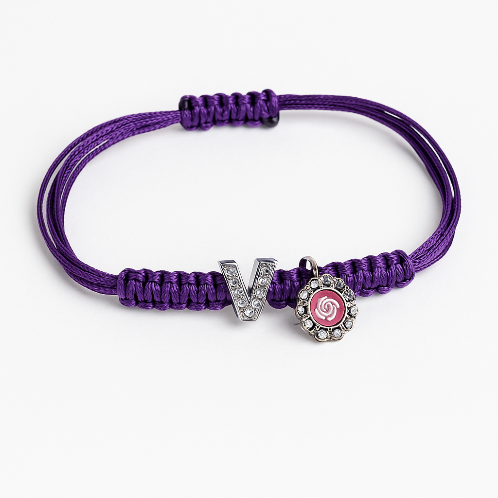 ✨ Bracciale Personalizzabile con Lettera e Charm – Maison C